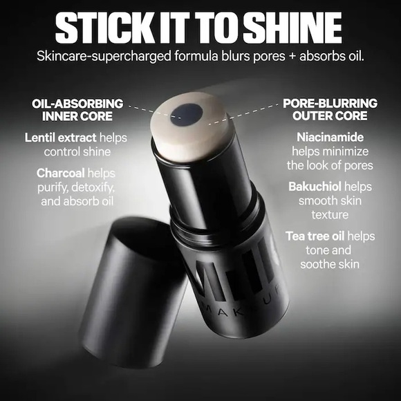 MILK MAKEUP Pore Eclipse Non-Comedogenic Mattifying + Blurring Primer Stick - Picture 2 of 4